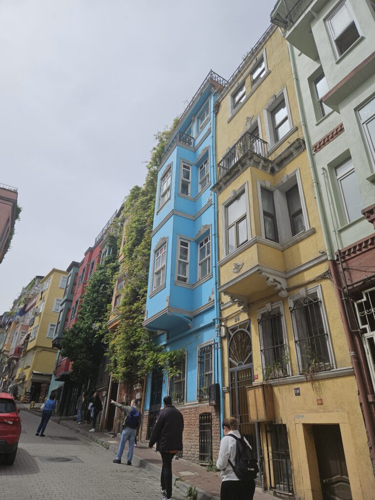 Colourful historic houses in Balat Istanbul